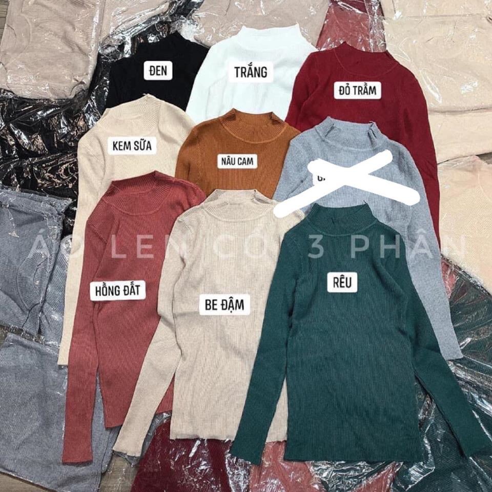 Áo Len Tăm Cổ 3 Phân