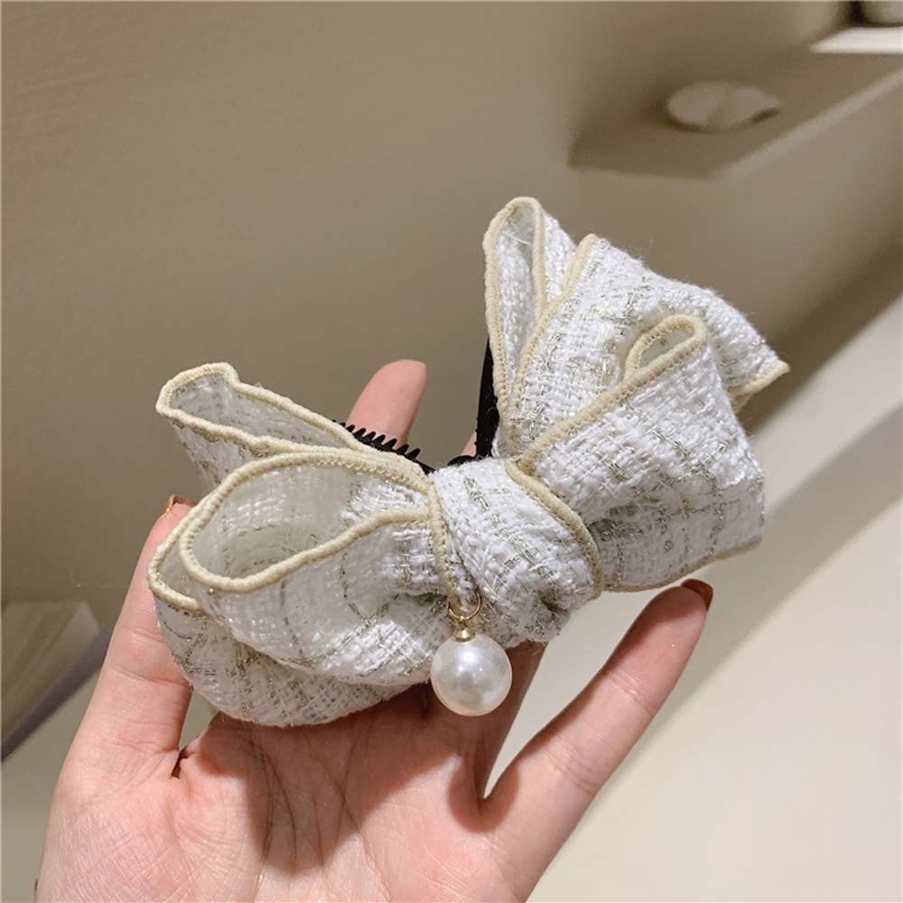 Kẹp tóc hình nơ nhiều màu phong cách Hàn Quốc thanh lịch cho nữ