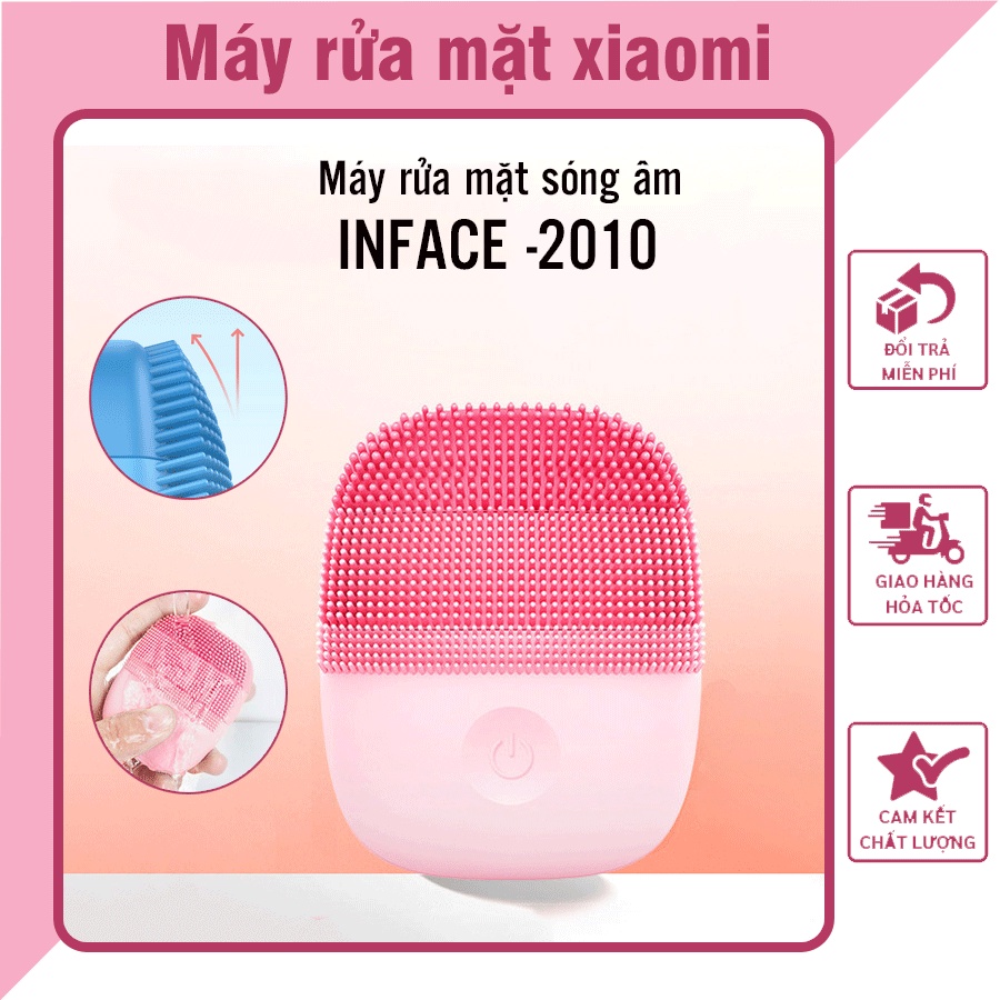Máy rửa mặt Xiaomi sóng âm inFace MS 2000, MS 2010 Mini, rửa sạch sâu da mặt, thông thoáng lỗ chân lông LH1