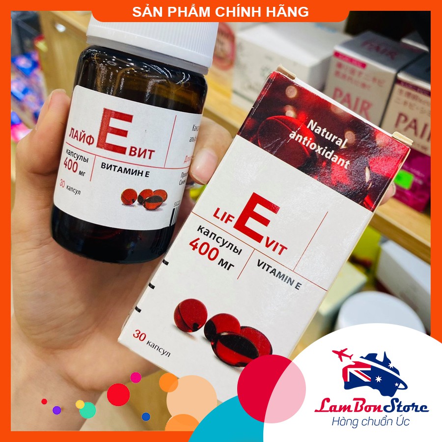 Vitamin E đỏ 400mg, Nga (30 viên)