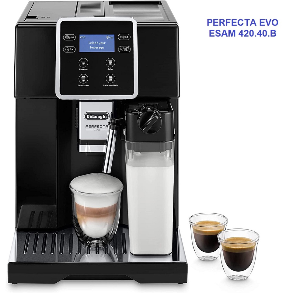 Máy pha cà phê tự động DeLonghi PERFECTA EVO ESAM 420.40.B - Made in Italy