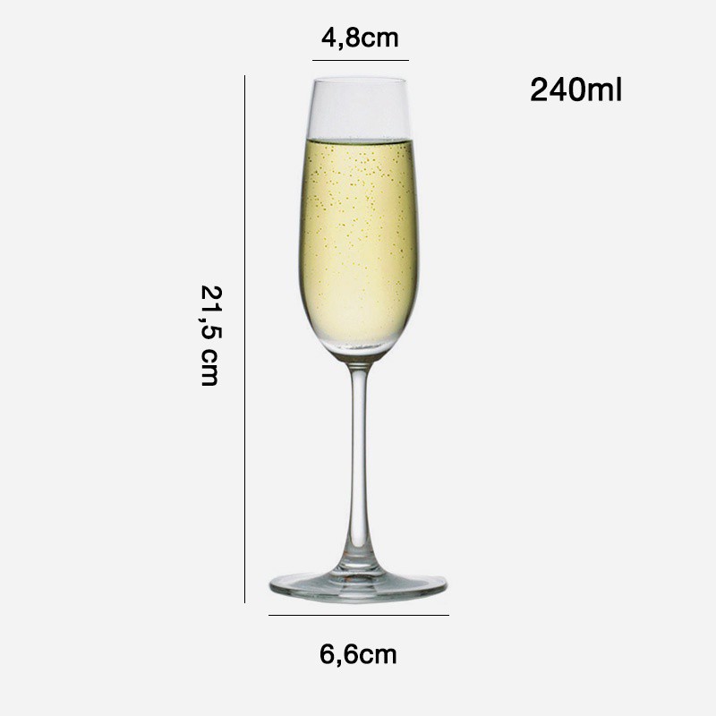 Ly thủy tinh uống rượu vang trắng Gloreca GL3096