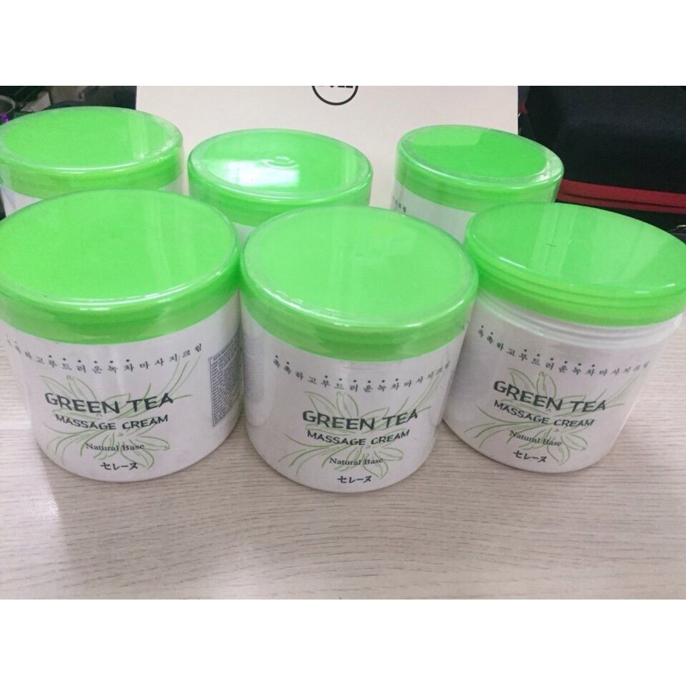 (Q9_HCM) Kem Massage Trà Xanh Hàn Quốc-Green Tea Masage Cream Hủ 450 ml
