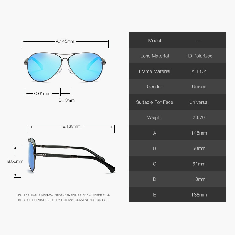 JN IMPRESSION  Kính râm phân cực nam dành cho người lái xe ô tô Kính nhìn ban đêm Chống lóa Gương phân cực chống bụi cho người đi xe đạp Kính râm lái xe