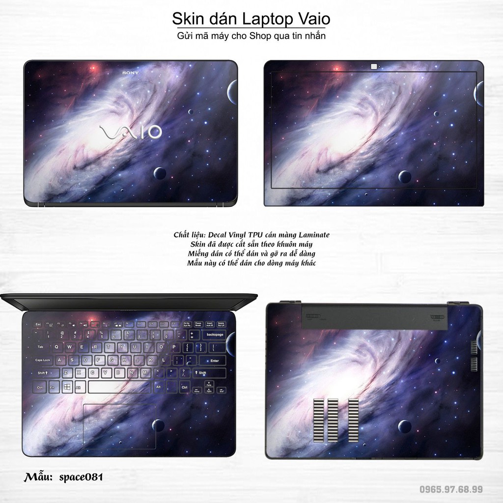 Skin dán Laptop Sony Vaio in hình không gian _nhiều mẫu 14 (inbox mã máy cho Shop)