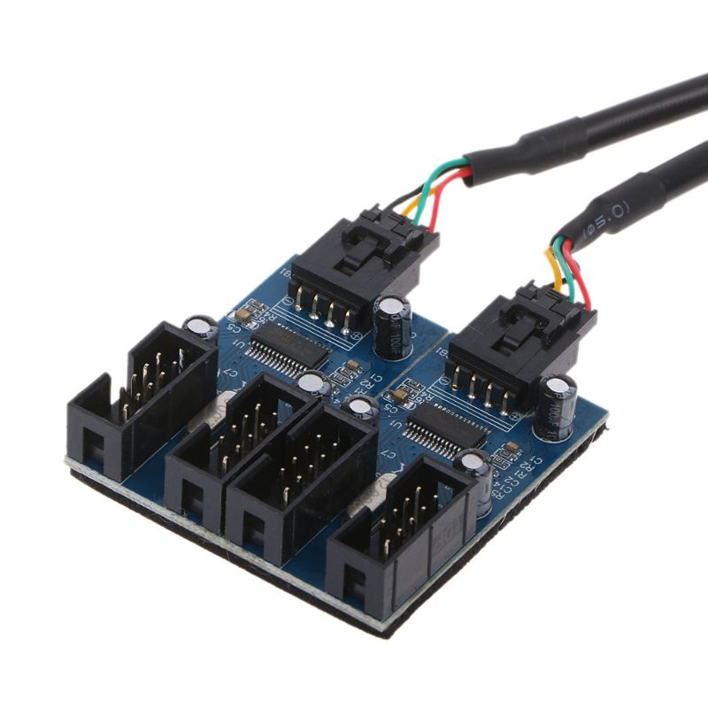 Bảng Mạch Mở Rộng Internal 9-pin Usb 2.0 Male 1 Sang 4 Female Pcbset