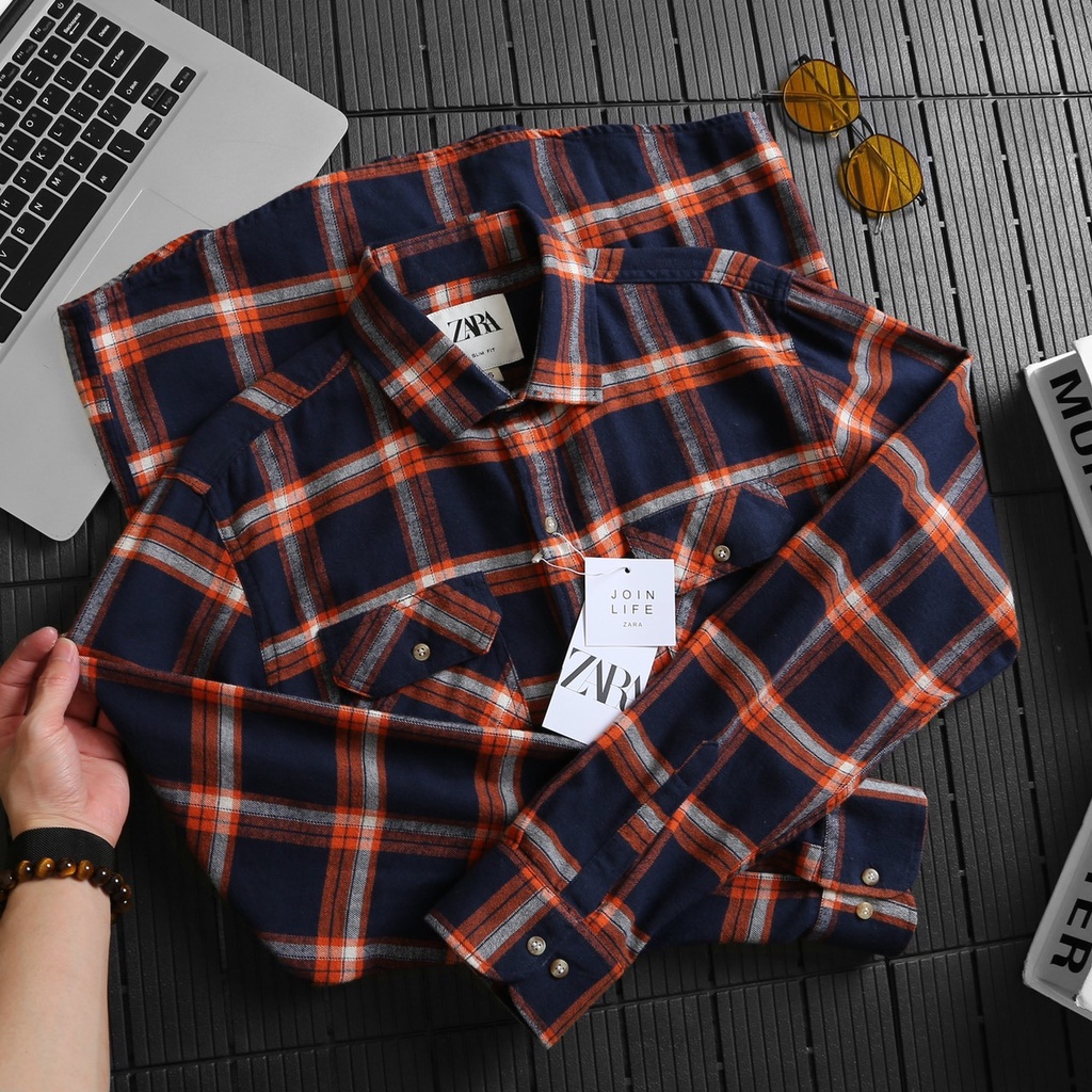 Sơ mi flanel z.ra hàng VNXK