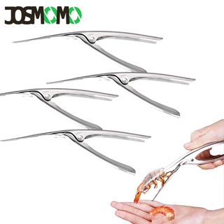 JOSMOMO 1pc Kìm bóc vỏ tôm Deveiners Nhà bếp thép không gỉ Máy bóc vỏ tôm Deveiner Lột vỏ đánh bắt hải sản Dụng cụ tiện ích