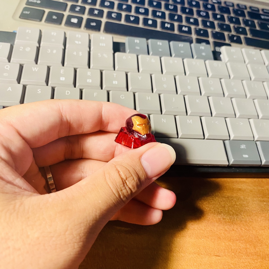 Nút Bàn Phím Keycap Iron Man Xuyên Led Lionvn