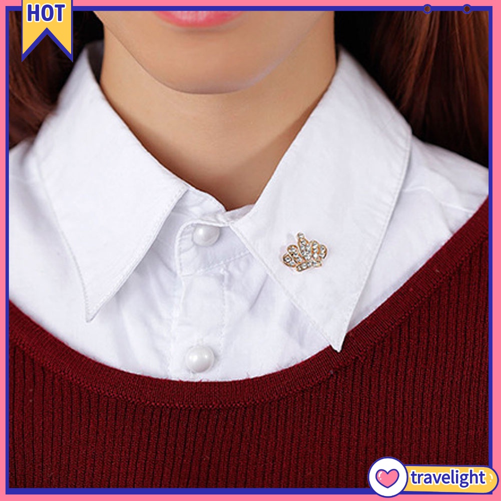 Ghim Cài Áo Hình Vương Miện Đính Đá Thời Trang