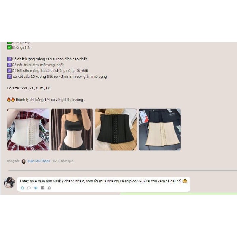 {Cam kết hàng chuẩn} Đai nịt bụng latex thông hơi 25 xương hylap, nịt latex chính hãng | BigBuy360 - bigbuy360.vn