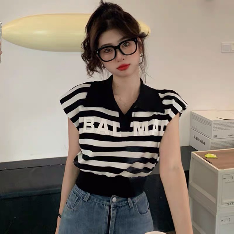 Áo polo Forgirl không tay phối chữ BALMAL