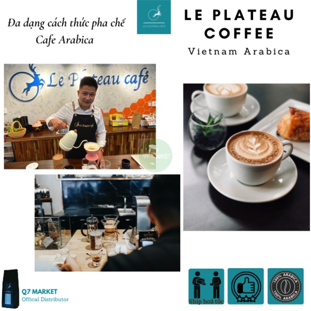 Cà phê ngon arabica nguyên chất rang xay, cafe pha phin, caphe pha máy, cold brew, 250g Le Plateau coffee q7market | BigBuy360 - bigbuy360.vn