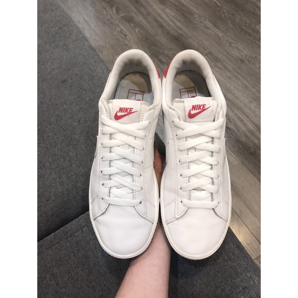 Giày 2hand real NK Tennis Classic CS trắng size 41 26cm SP1988