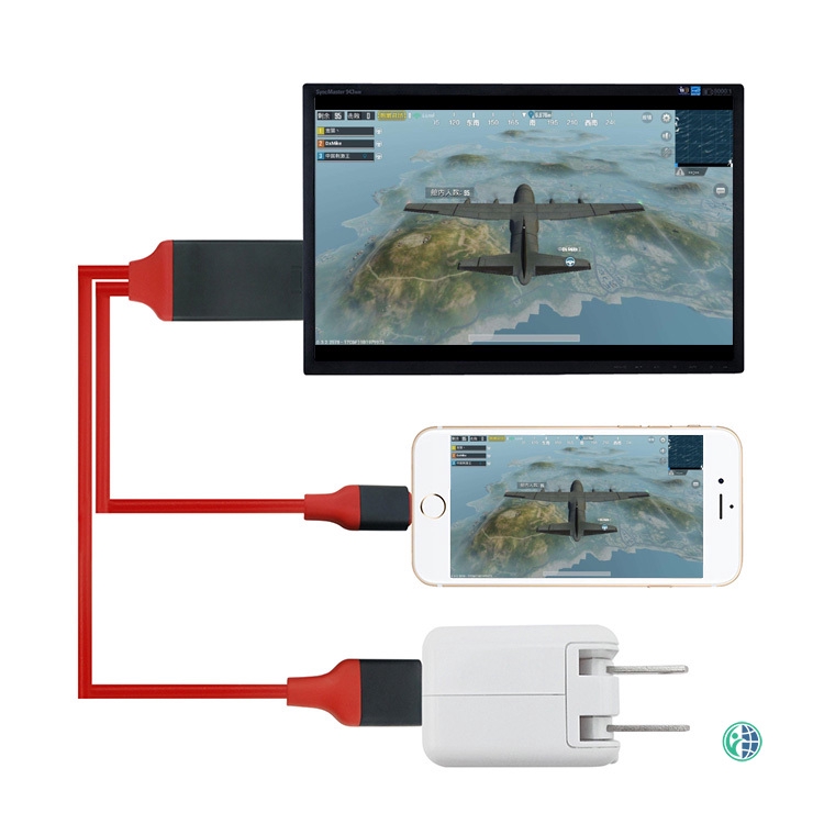 Dây cáp HDMI 1080P chức năng sạc và nối TV với điện thoại iphone IOS cổng USB