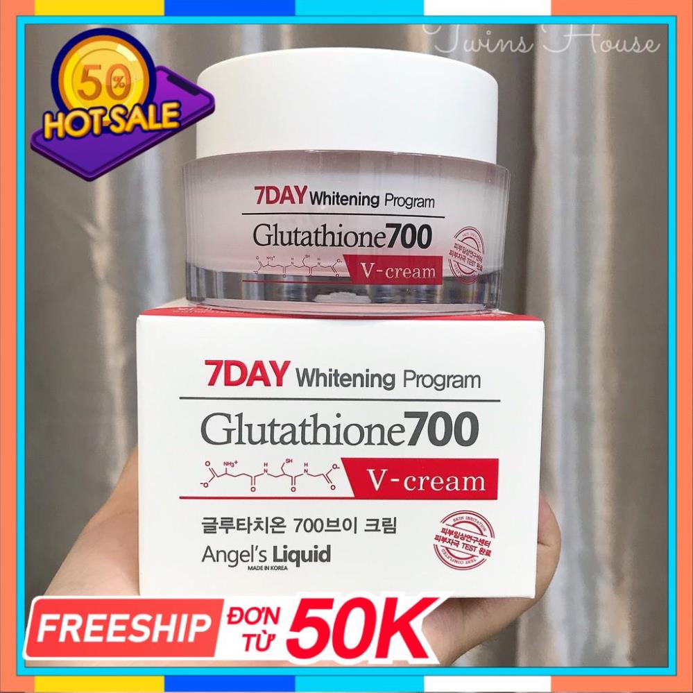 🎁SALE 50%🎁 Kem Dưỡng Trắng Da 7 Day Whitening Program Glutathione 700 V-Cream