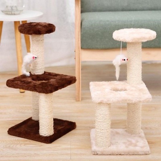 Trụ cào móng 3 tầng cho mèo - Cat Tree, nhà cây cào móng đồ chơi cho mèo