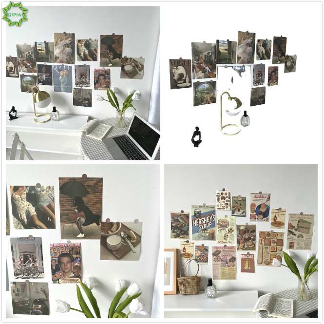 Set 13 / 14 Tấm Poster Trang Trí Hình Bánh Mì Phong Cách Retro