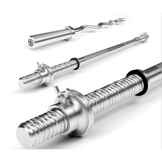Thanh đòn tạ thép mạ inox 1.2m - 1.5m