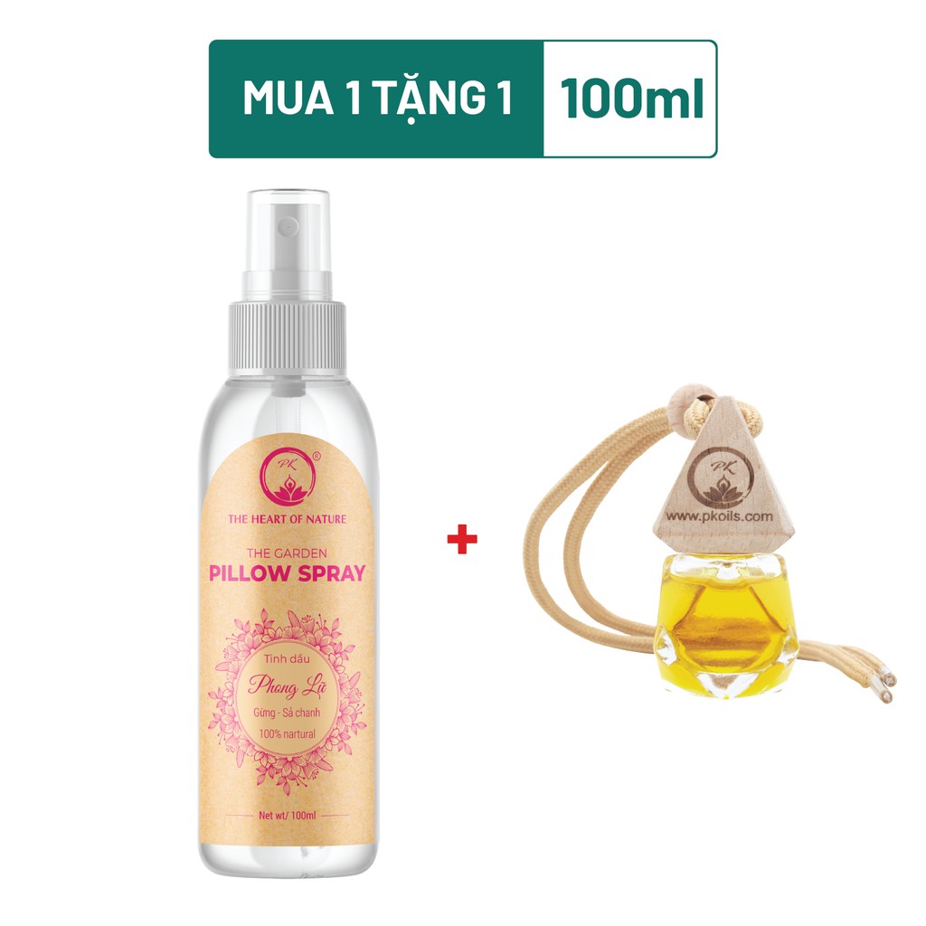 [Tặng lọ treo tinh dầu Sả Chanh 24Care 7ml] Xịt phòng giấc ngủ ngon tinh dầu Phong Lữ PK