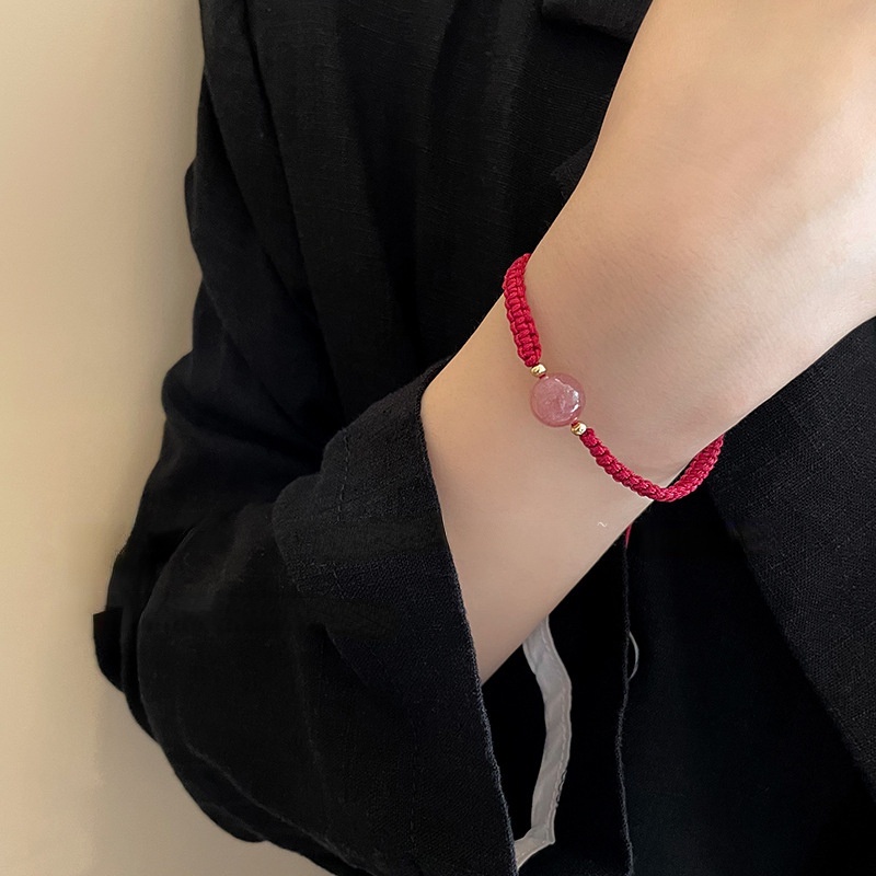 Vòng Tay Dây Bện Màu Đen Có Thể Điều Chỉnh Phong Cách Cổ Điển Thời Trang Cho Nam Và Nữ