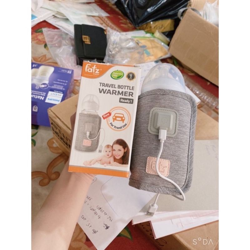 Túi ủ bình sữa Fatz Baby, Máy hâm sữa cầm tay tiện dụng Bảo Hành 12 tháng