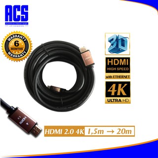 Dây Cáp HDMI 2.0, 4K Dây Tròn 3m, 5m, 10m - Bảo Hành 6 Tháng