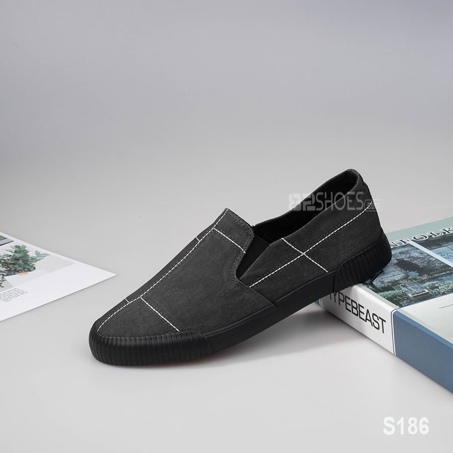 [XẢ KHO, LẺ SIZE] Giày lười nam - Slip on nam vải - Mã S186