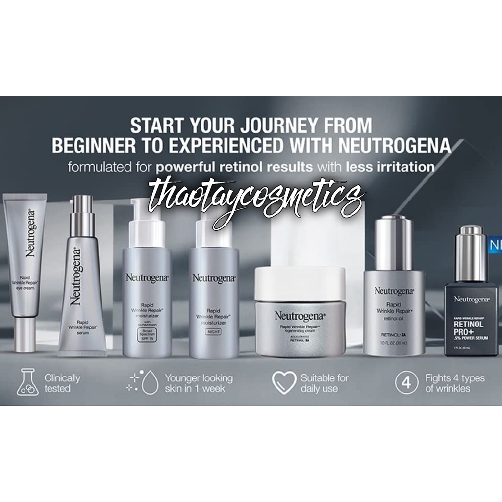 Kem dưỡng sáng giảm nhăn vùng mắt Neutrogena Rapid Wrinkle Repair Eye Cream