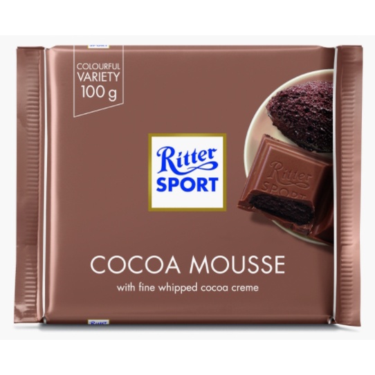 [Voucher 10k] Socola Sữa Nhân Cacao Cocoa Mousse Ritter Sport (100g) kiểu Toblerone, Hershey's, Merci