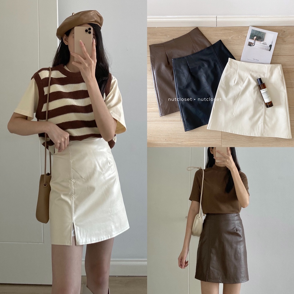 Chân váy zip da _ CV0046 | BigBuy360 - bigbuy360.vn