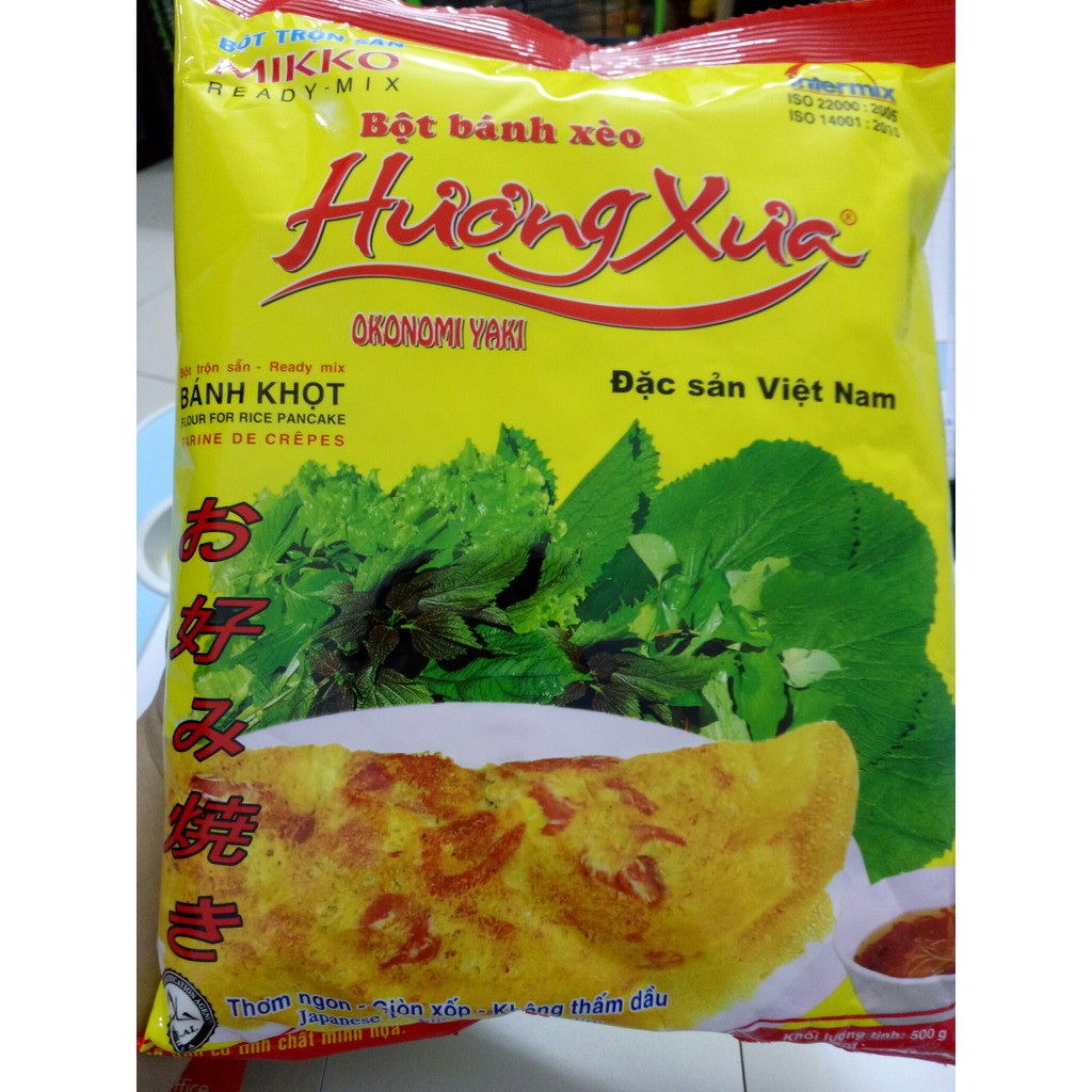 Bột bánh xèo, bánh khọt Hương Xưa gói 500g