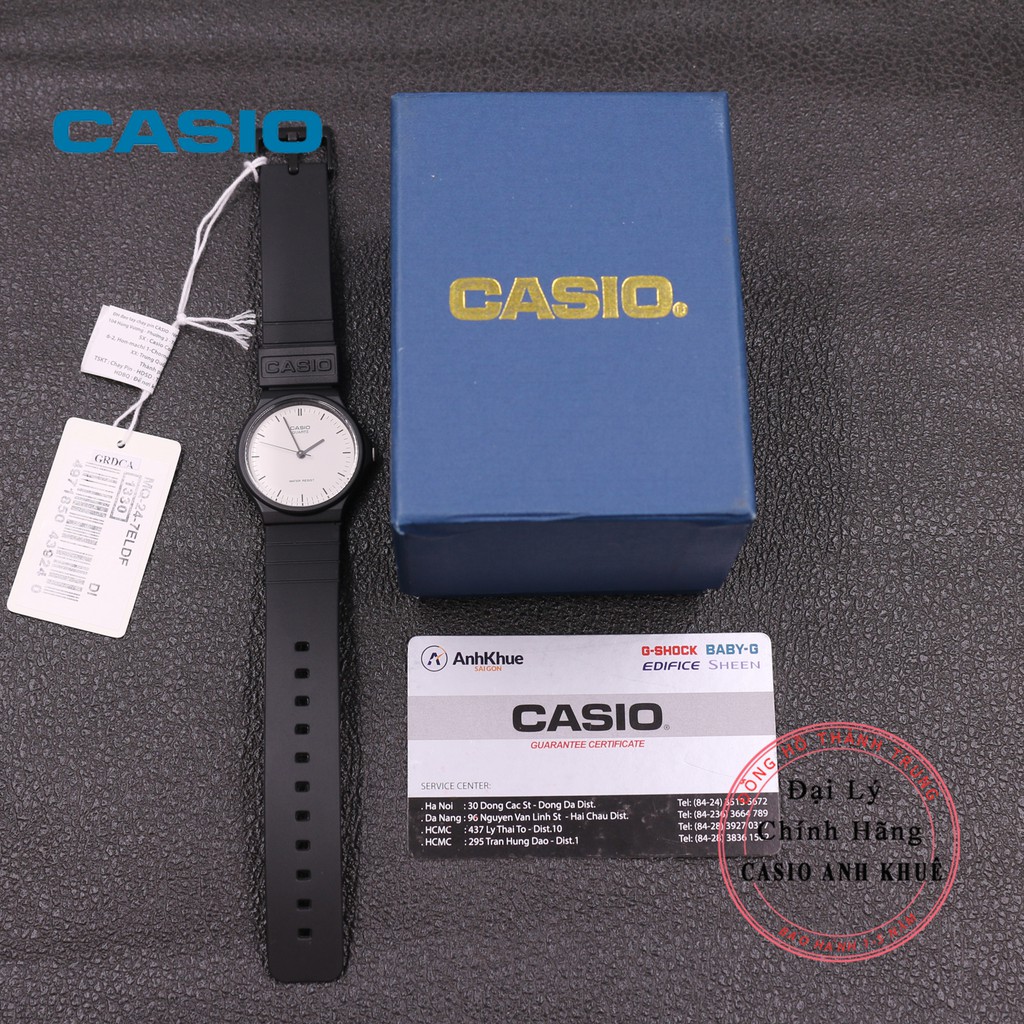 Đồng hồ Unisex Casio MQ-24-7ELDF dây nhựa