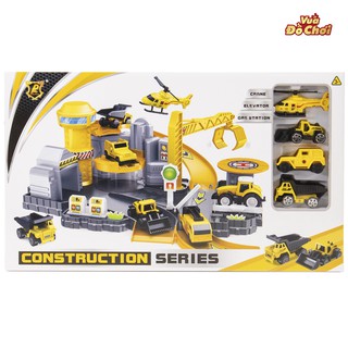 Đồ Chơi Lắp Ráp Trạm Cứu Hộ Xe Xây Dựng