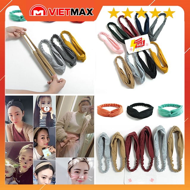 Băng Đô Hàn Quốc Thắt Chéo Nơ Dễ Thương, Nhẹ Nhàng Cho Bạn Nữ