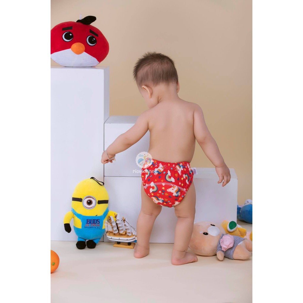 Combo 10 Quần Bỉm Vải Riokids Siêu Cao Cấp Chống Hăm size 100