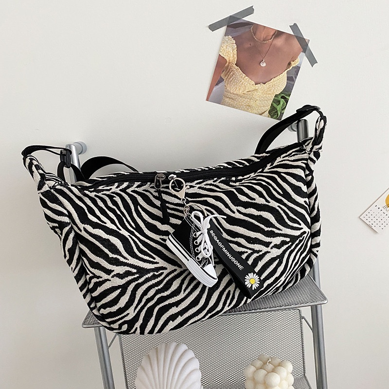 Túi Tote Đeo Vai Sức Chứa Lớn Bằng Vải Bạt Thời Trang Mới Dành Cho Bạn Nữ