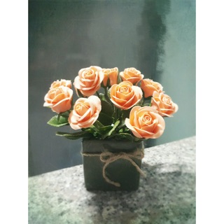 Hoa Hồng trang trí bằng đất sét