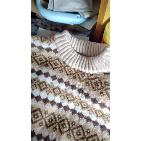 Áo len cổ tròn họa tiết ulzzang girl siêu cute