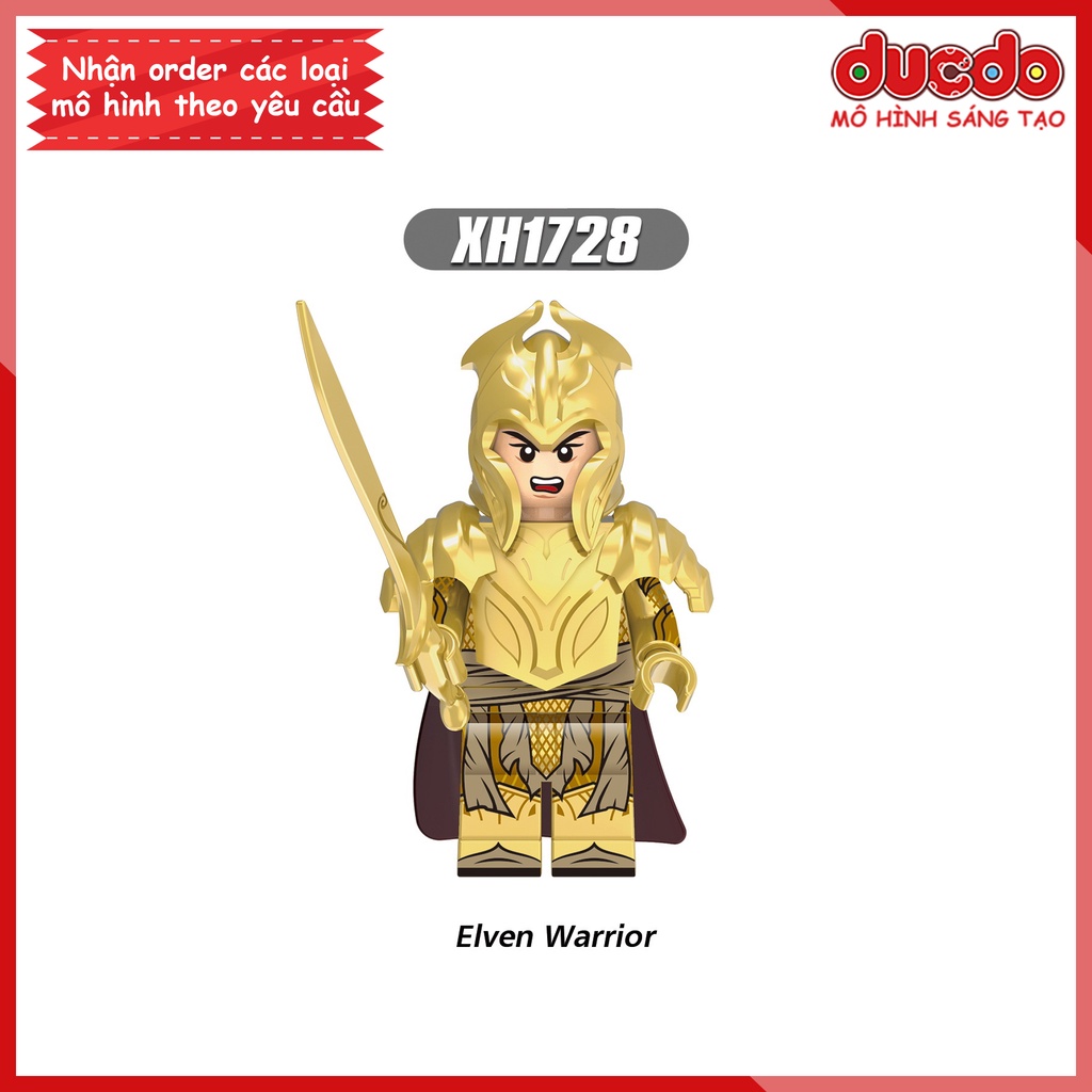 Minifigures nhân vật chiến binh Elves phim Chúa Tể Những Chiếc Nhẫn - Đồ chơi Lắp ghép Xếp hình Mô hình Mini XINH X0315