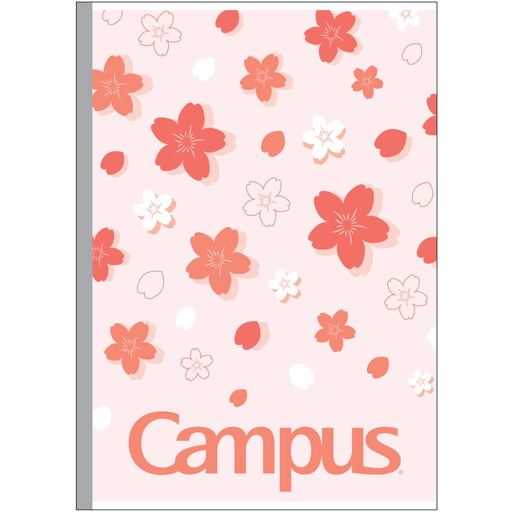 Lốc 5 quyển Vở sinh viên Sakura 200 trang khổ B5 - Campus