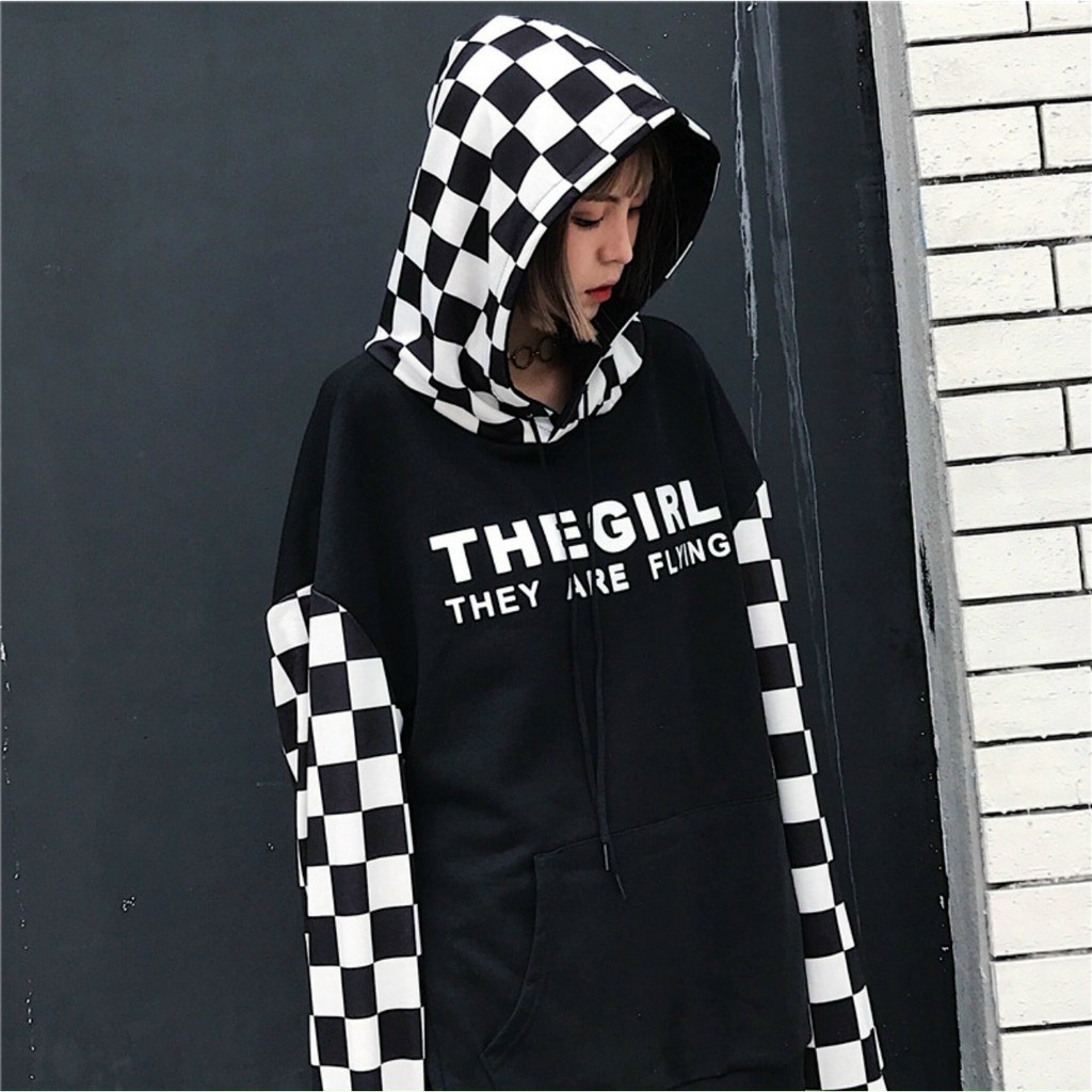 Áo Khoác, Áo Khoác HOODIE Unisex Caro The Girl Chất Vải Cao Cấp Thời Trang Năng Động Trẻ Trung Cá Tính || Hany Shop