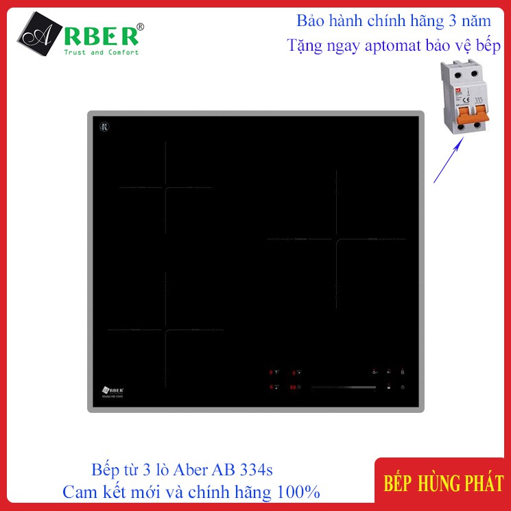 Bếp từ 3 lò Aber AB-334S