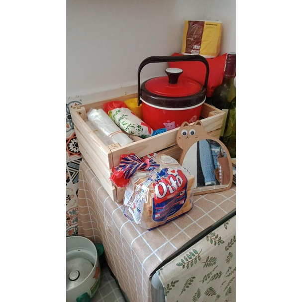 Hộp gỗ trang trí decor- Hộp Pallet gỗ thông tự nhiên