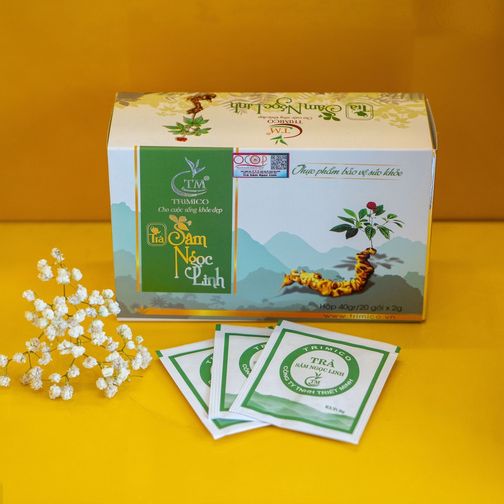 Trà túi lọc Sâm Ngọc Linh TRIMICO - 20 gói túi lọc/hộp
