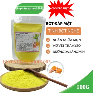 100Gram Tinh bột nghệ nguyên chất mỹ phẩm handmade (có giấy đăng kí kinh doanh và VSATTP)