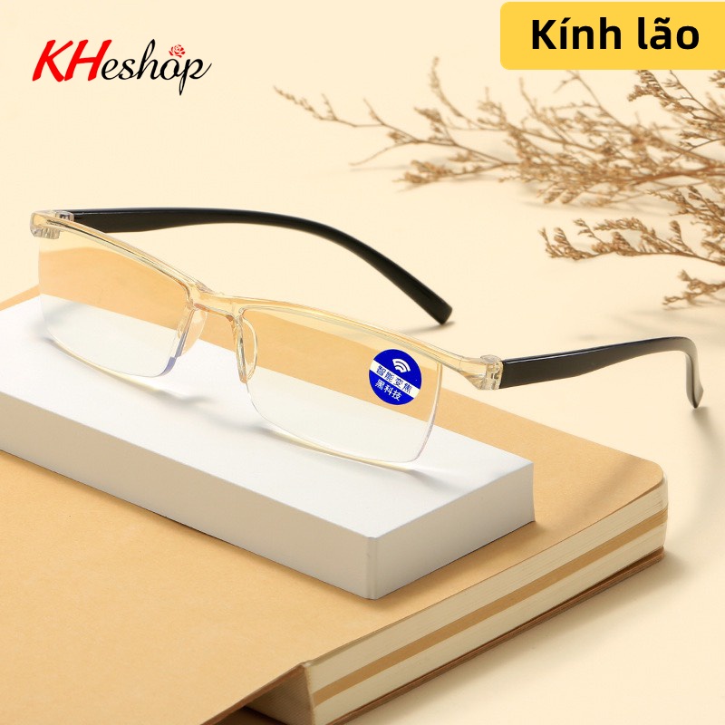 Kính lão Nam Nữ, tự động điều chỉnh tiêu cự, phù hợp mọi độ viễn thị,  chống ánh sáng xanh, chống bức xạ mã Y8636