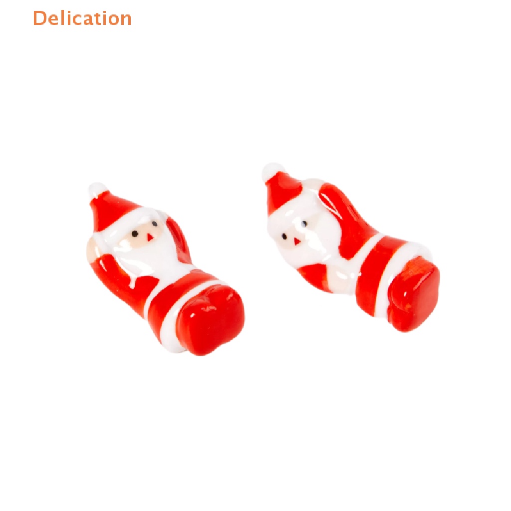 1 Giá Đỡ Bằng Sứ Hình Ông Già Noel Nhiều Màu Trang Trí Giáng Sinh