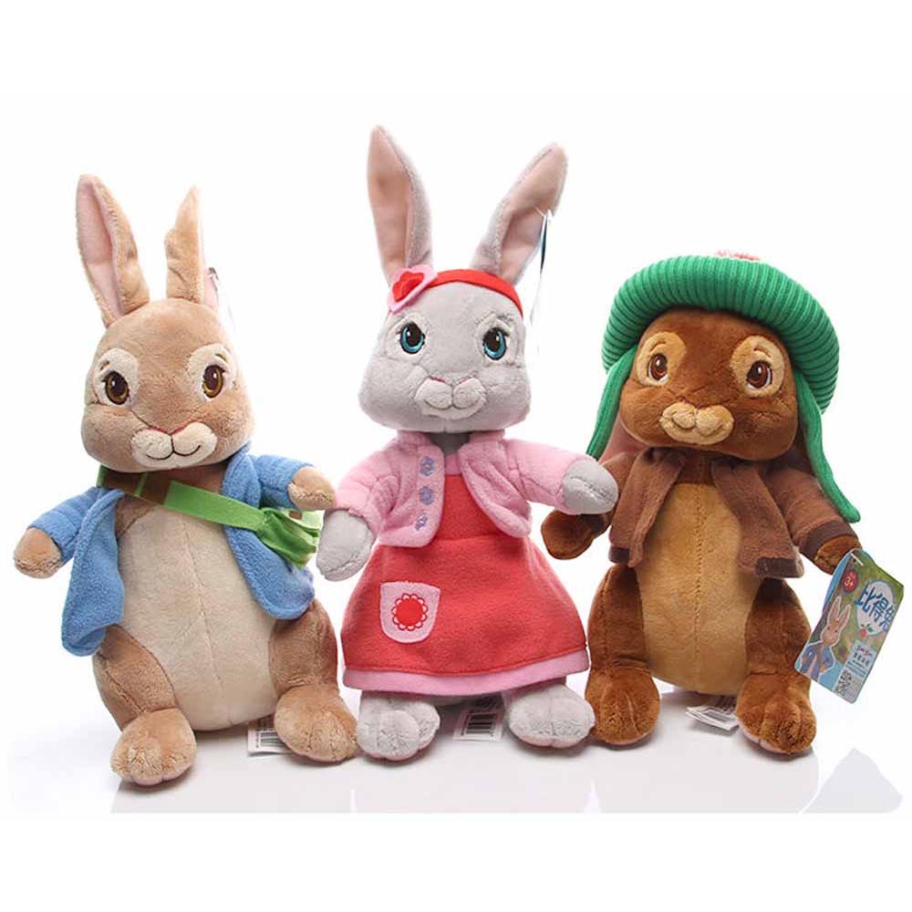 PETER RABBIT,LILLY BOBTAIL ,BENJAMIN BUNNY STUFFED PLUSH 30CM SOFT TOYS KID GIFT New Stock