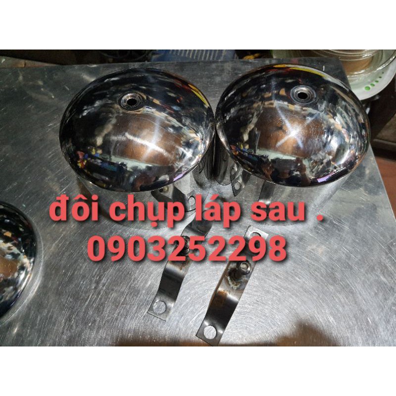 [Mã LIFEAU5SALE giảm 20k đơn 50k] bộ chụp láp inox kia k3000,k165,k140,kia 1t4, bongo3, k200,k250 ( 4 bánh inox 304)